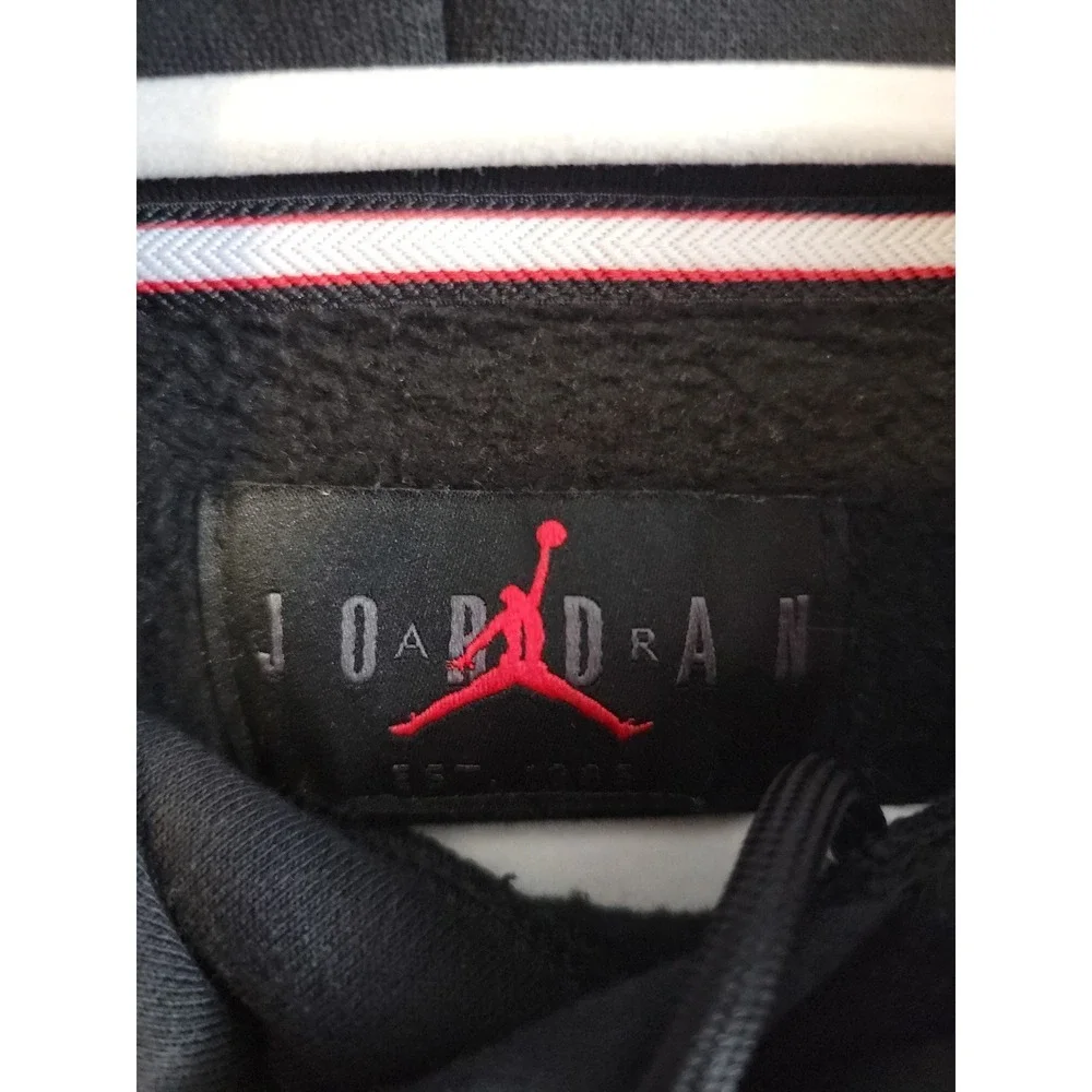 Jordan Paris‎ Saint-Germain PSG Black Pink Purple Logo Hoodie Sweatshirt Mens S